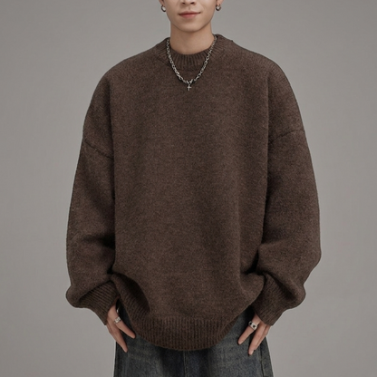 テクスチャード ニットセーター