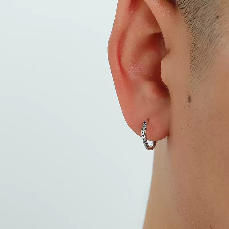 クラシックレリーフ フープピアス