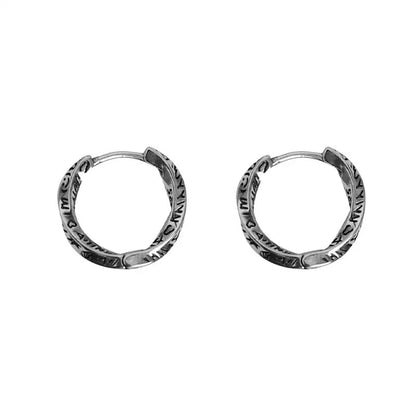 クラシックレリーフ フープピアス